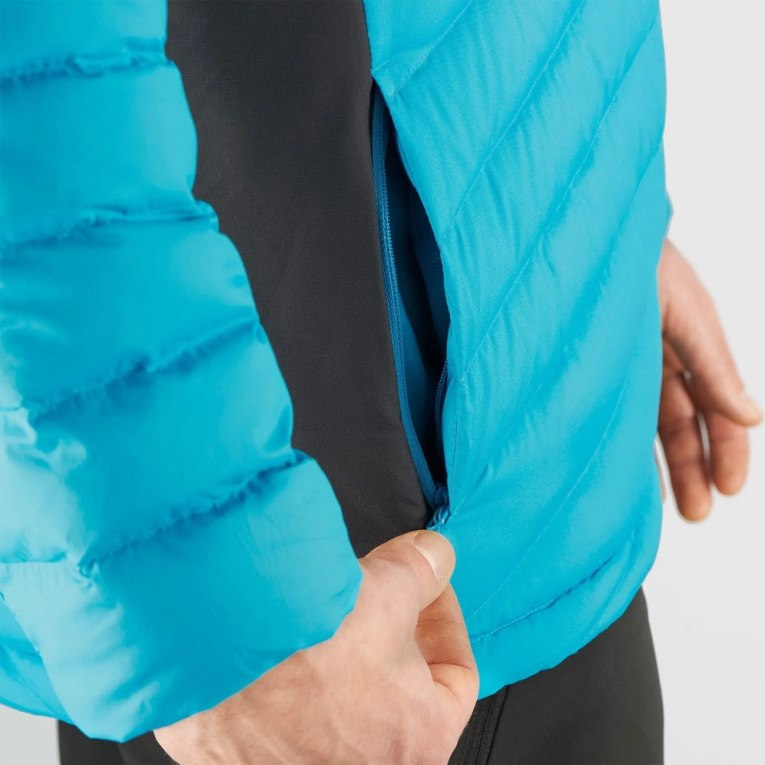 Turquoise Salomon Essential Xwarm Down Men's Insulated Jackets | PH 03917D